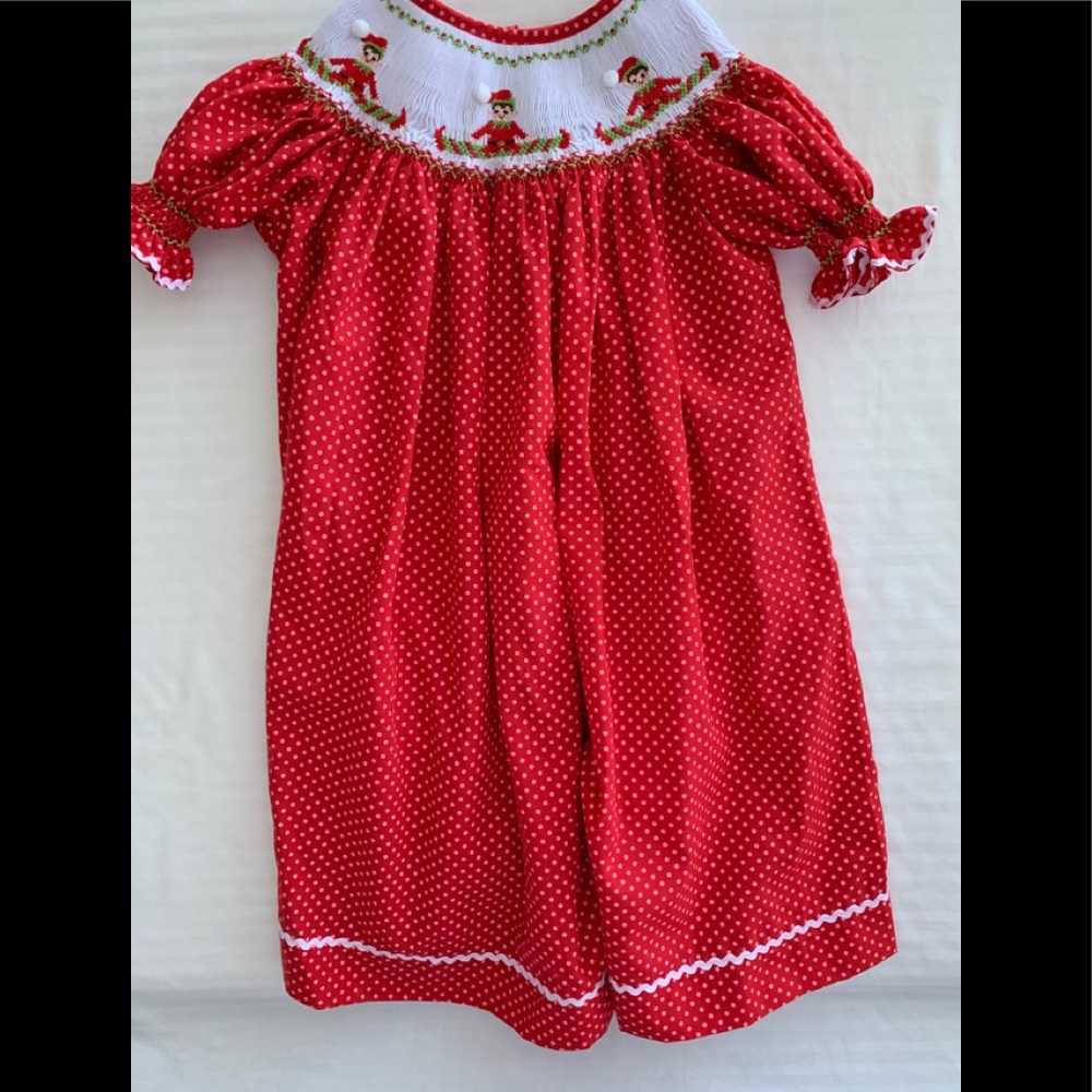 Tanka smocked Christmas dress